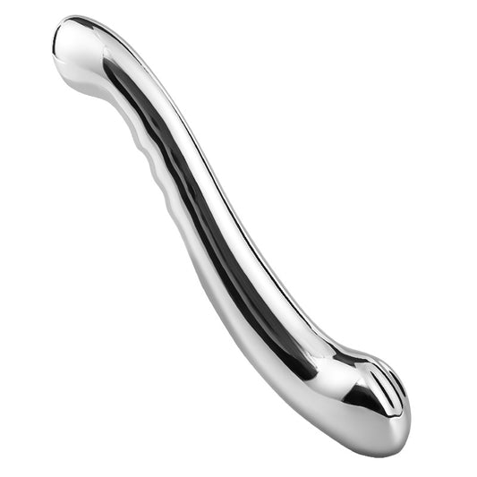 Bestvibe Luxury Design Fetish Double Head Metal Dildo